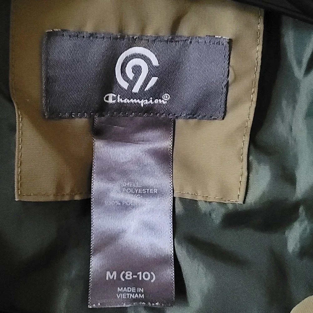 C9 by Champion Youth Boys Hooded Jacket Windbreaker Olive Green Size M (8-10)